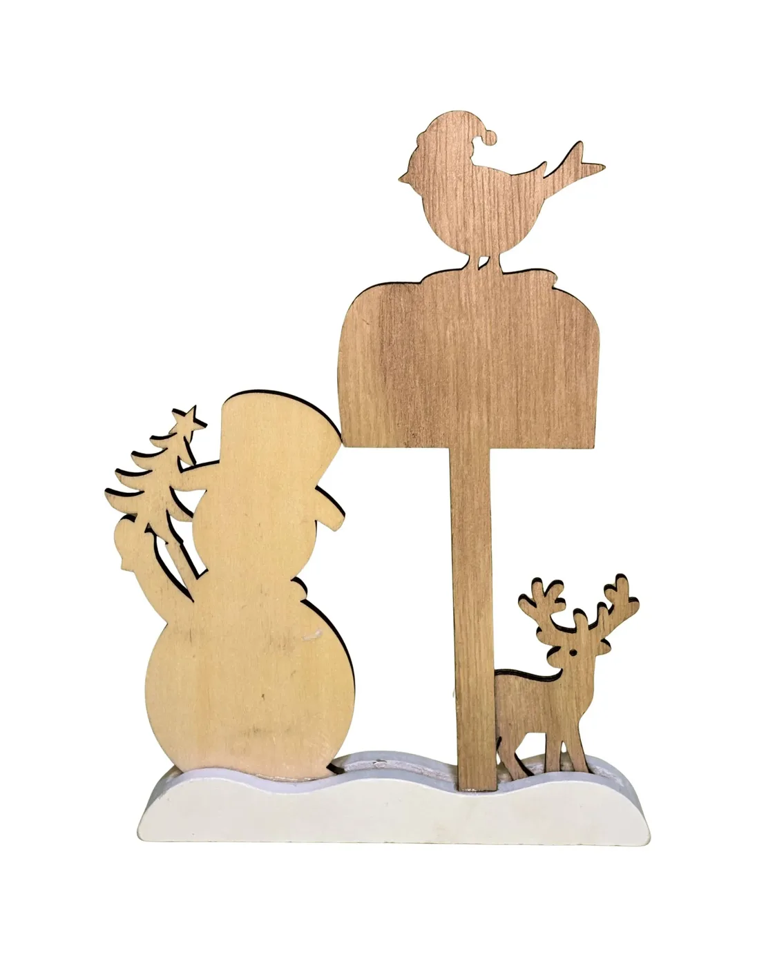 Cena Natalina Boneco de Neve e Cartas 20 cm 4