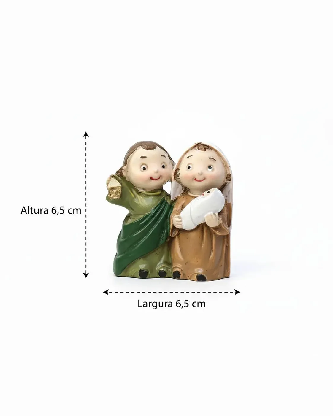 Mini Presépio Sagrada Família Infantil Resina 6cm 3