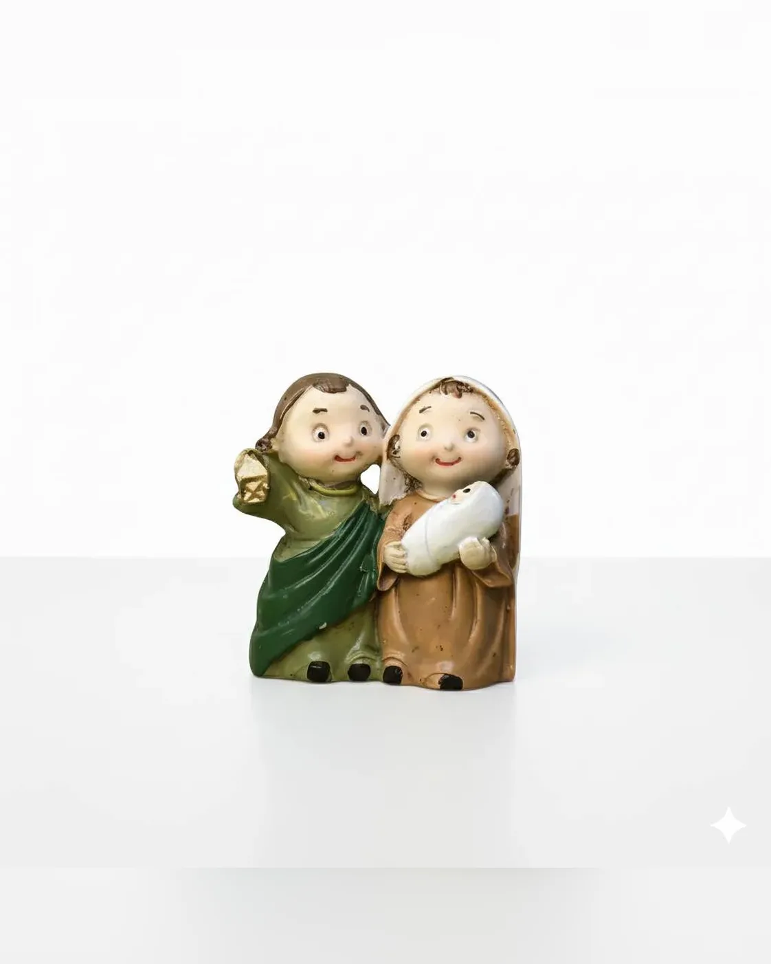 Mini Presépio Sagrada Família Infantil Resina 6cm 4