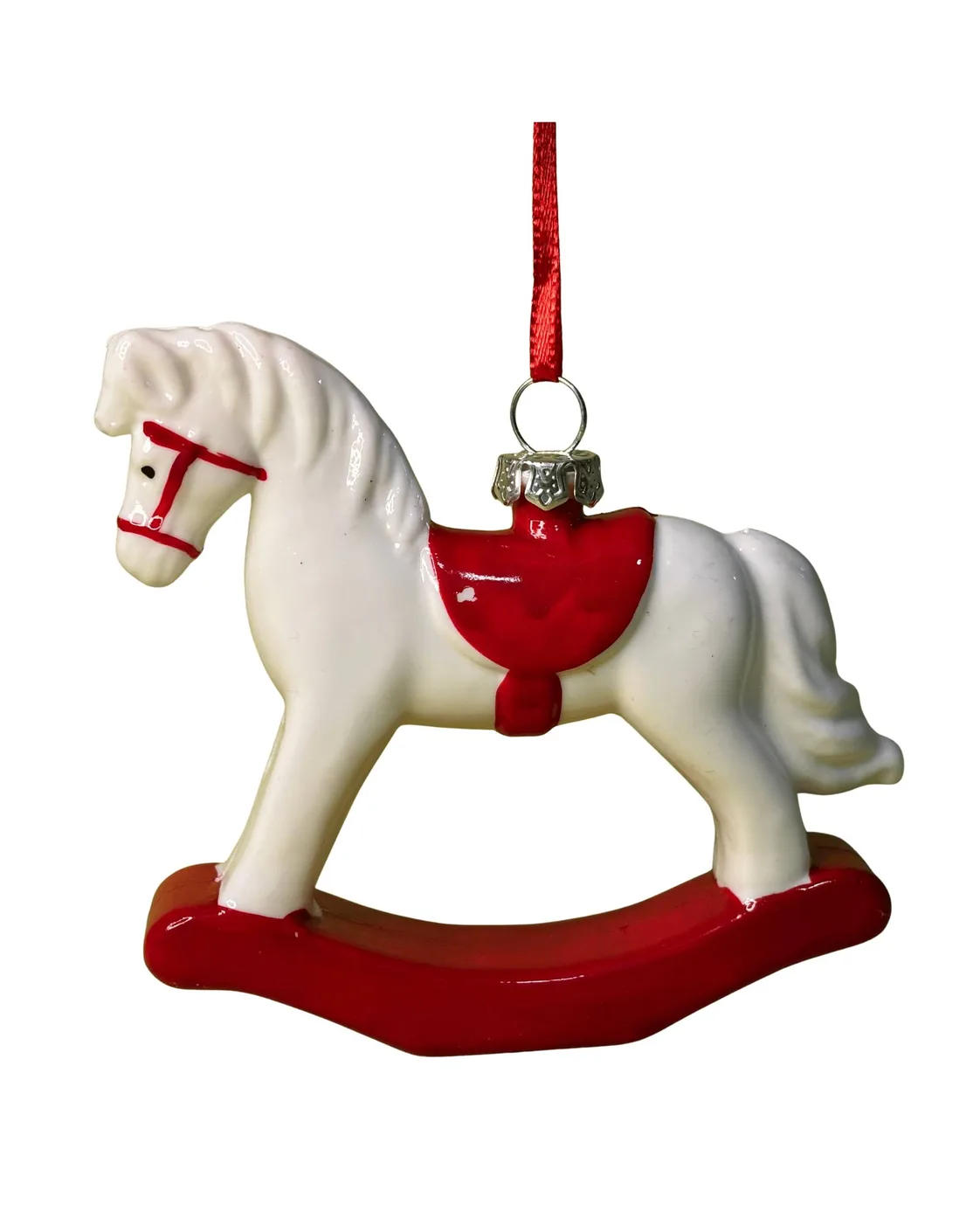 Enfeite Pônei Cavalo de Balanço - Decoração Natalina Clássica 2